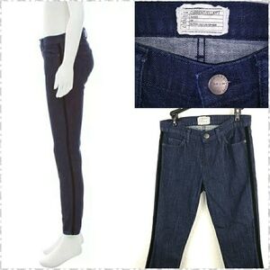 RARE Current/Elliott Velvet Trimmed Jeans